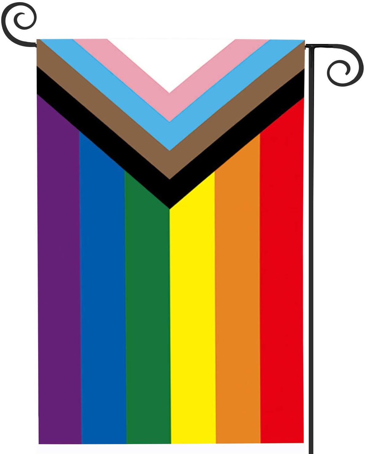 TOPFLAGS Pride Garden Flag Small Gay Yard Flags 12.5x18 Inch Double Side LGBTQ Progress Flags for Wall