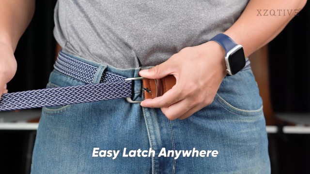 XZQTIVE Braided Belt Stretch Belt for Men and Women Multicolored