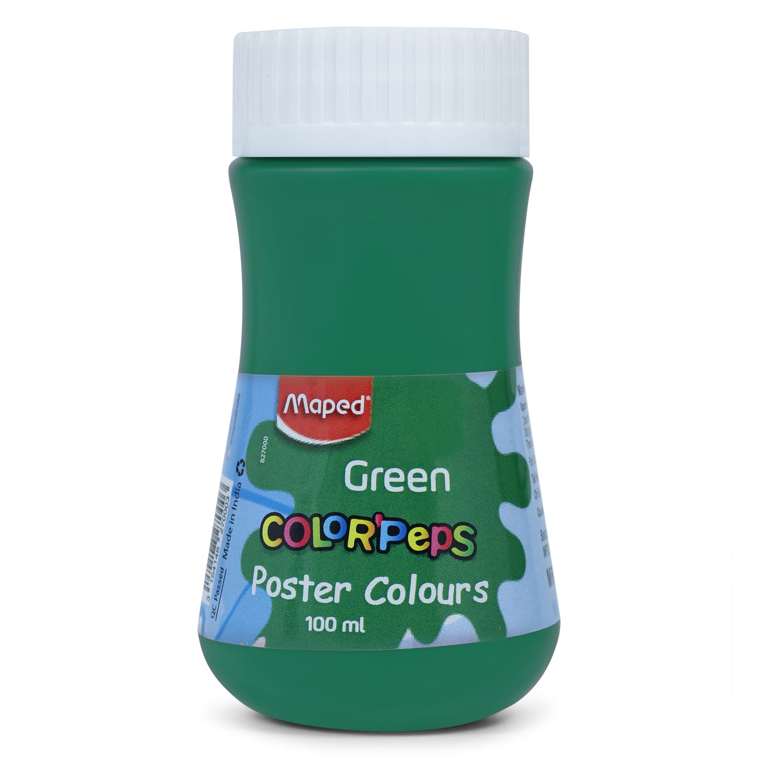 Maped Poster Colour 100ML- Green|Poster Colour|Vibrant and Rich Colour|Safe and Non-Toxic|High -Grade Colour |Leak Proof Safety|Easy to Use|Ideal for Artistic and Children