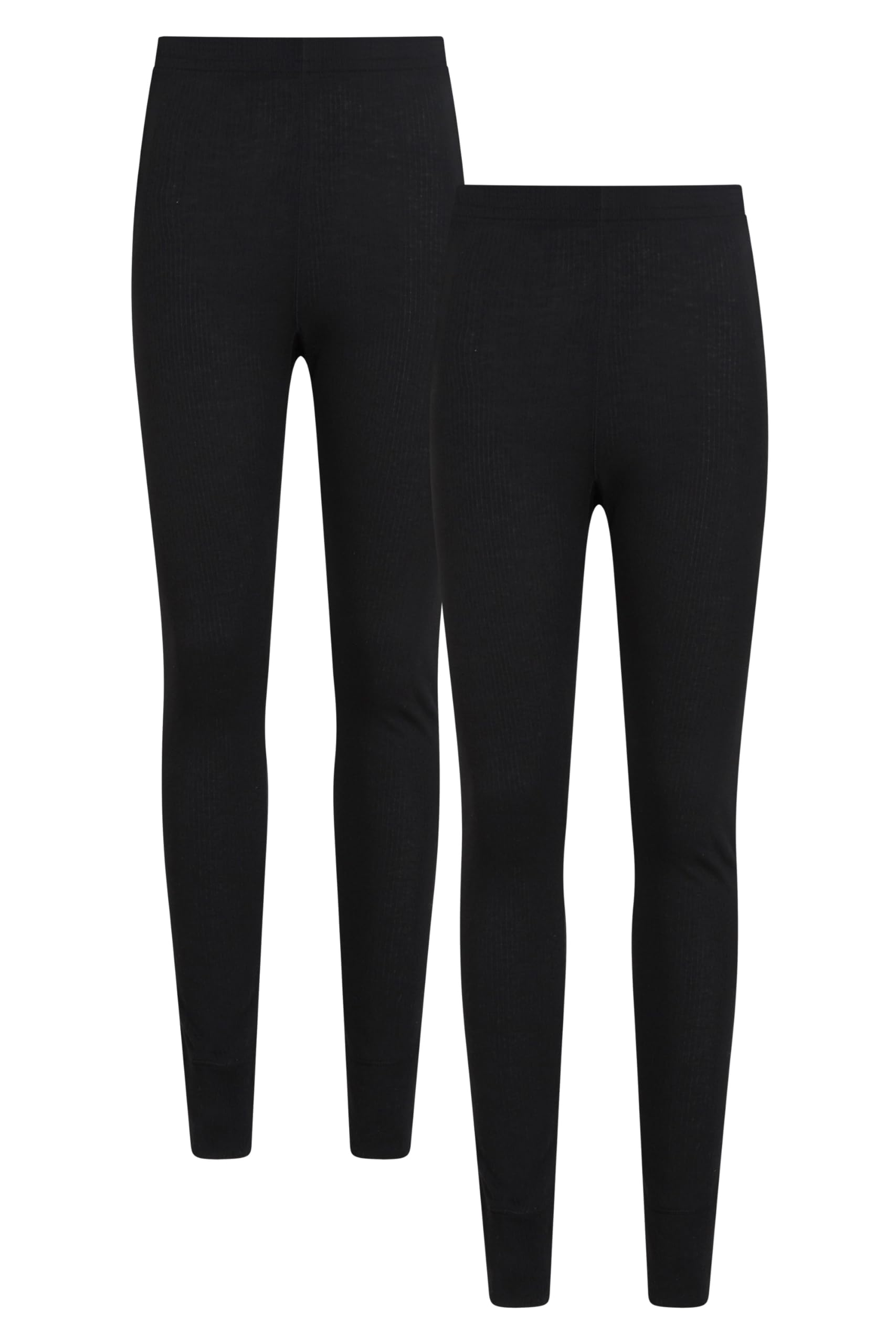 Mountain Warehouse Talus Womens Baselayer Pants - Multipack Ladies Leggings, Isotherm, Warm - Best for, Skiing, Snowboarding Black (2 Pack) 10