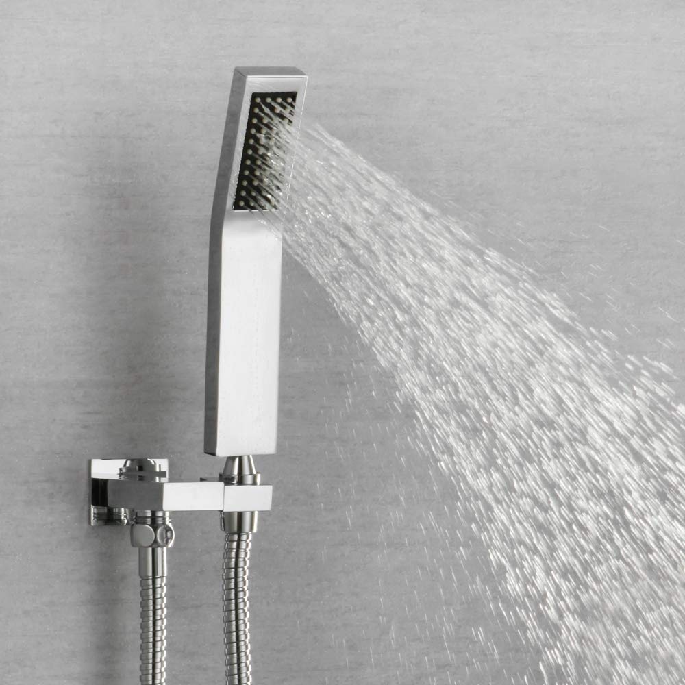 System prysznicowy z termostatem, montaż na ścianie, łazienka, prysznic, deszczownica, zestaw baterii mieszającej, wanna, kran do łazienki, 30 cm
