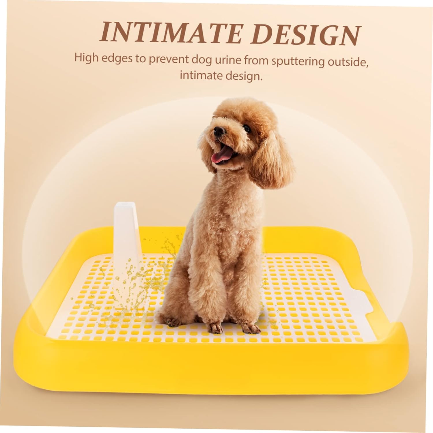 Puppy Indoor Toilet with Mesh Lightweight Plastic Dog Potty for Dogs Leak Design for Safe and Convenient Potty Training