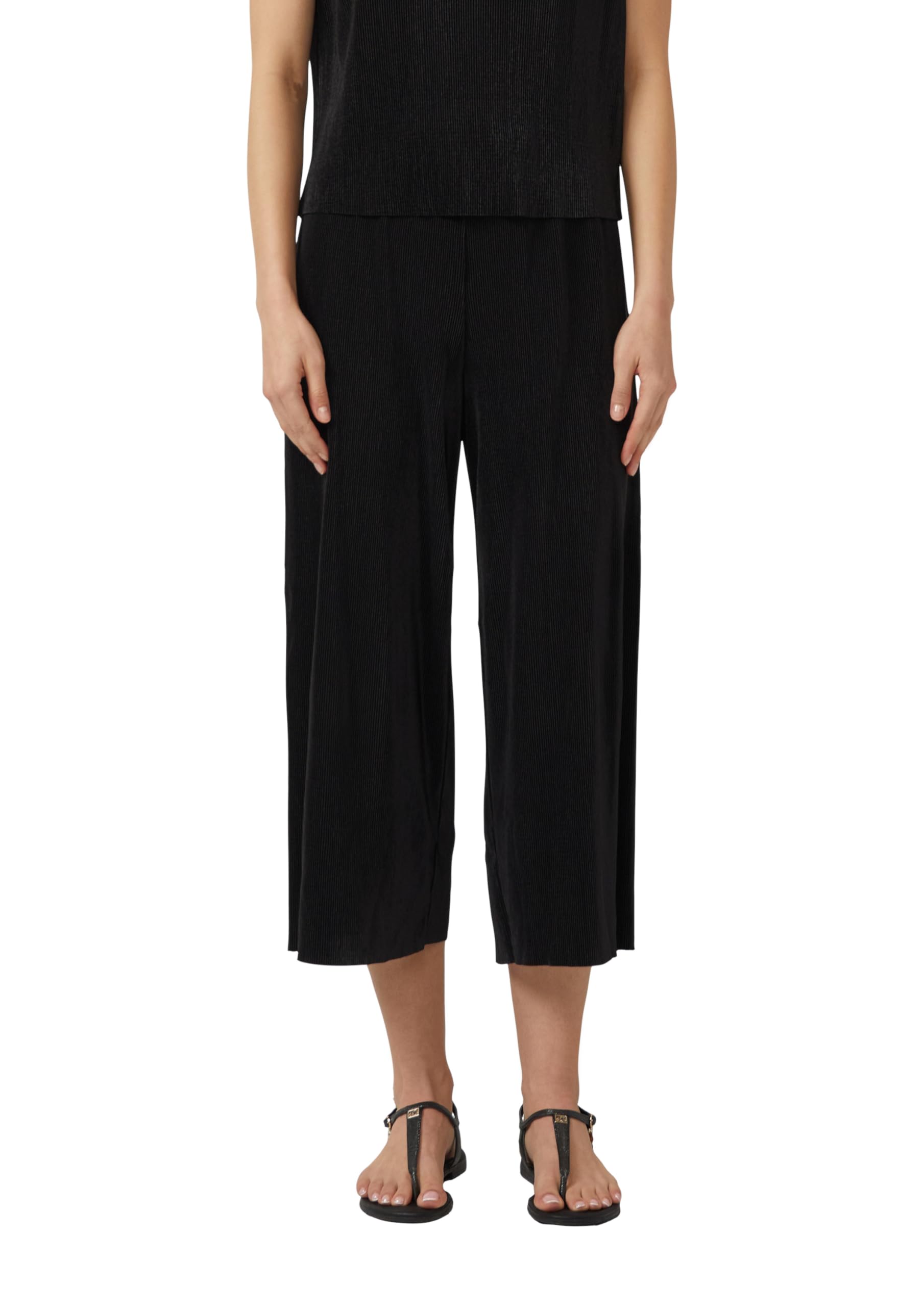 s.Oliver Plissierte Culotte mit All-Over-Print