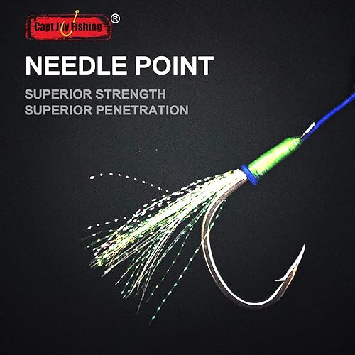 Miniatura 4 de Capt Jay - Ganchos de asistencia de pesca para jigging Slow Fast Jigs anzuelos de pesca Jigging Jigs Jigging Jigging Jigs Hook Dancing Jigging Hooks
