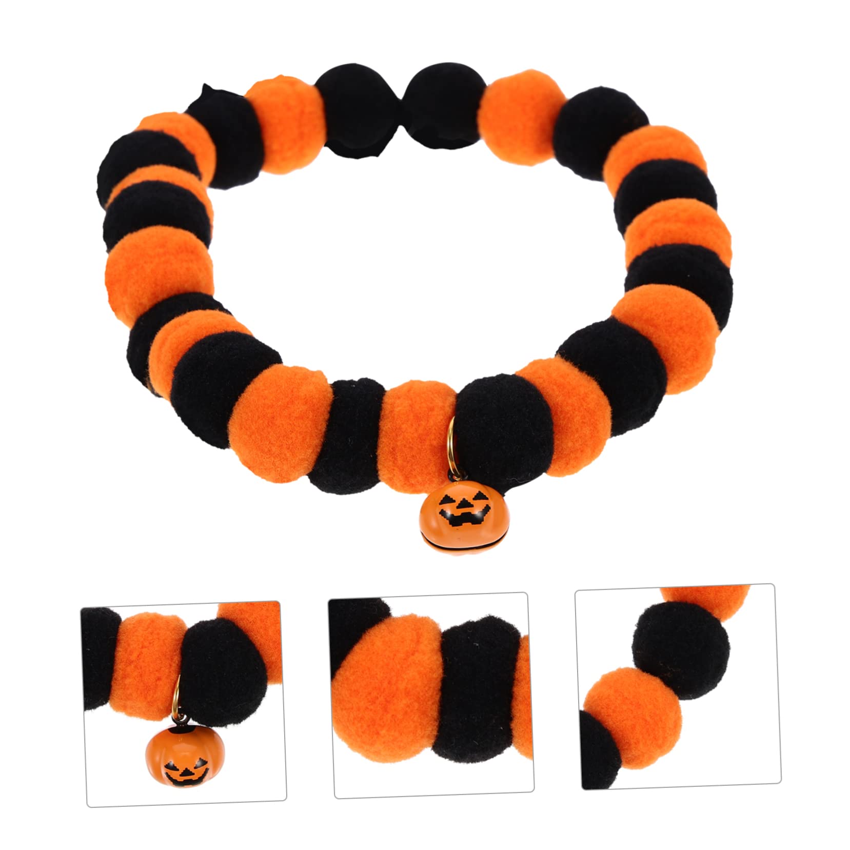 BESPORTBLE 10stücke Verstellbares Katzenhalsband Mit Kürbisglocken Bequeme Dekoration Für Halloween-Partys Weiches Und Sicheres Für Und Kleine Hunde Für Fotoshootings