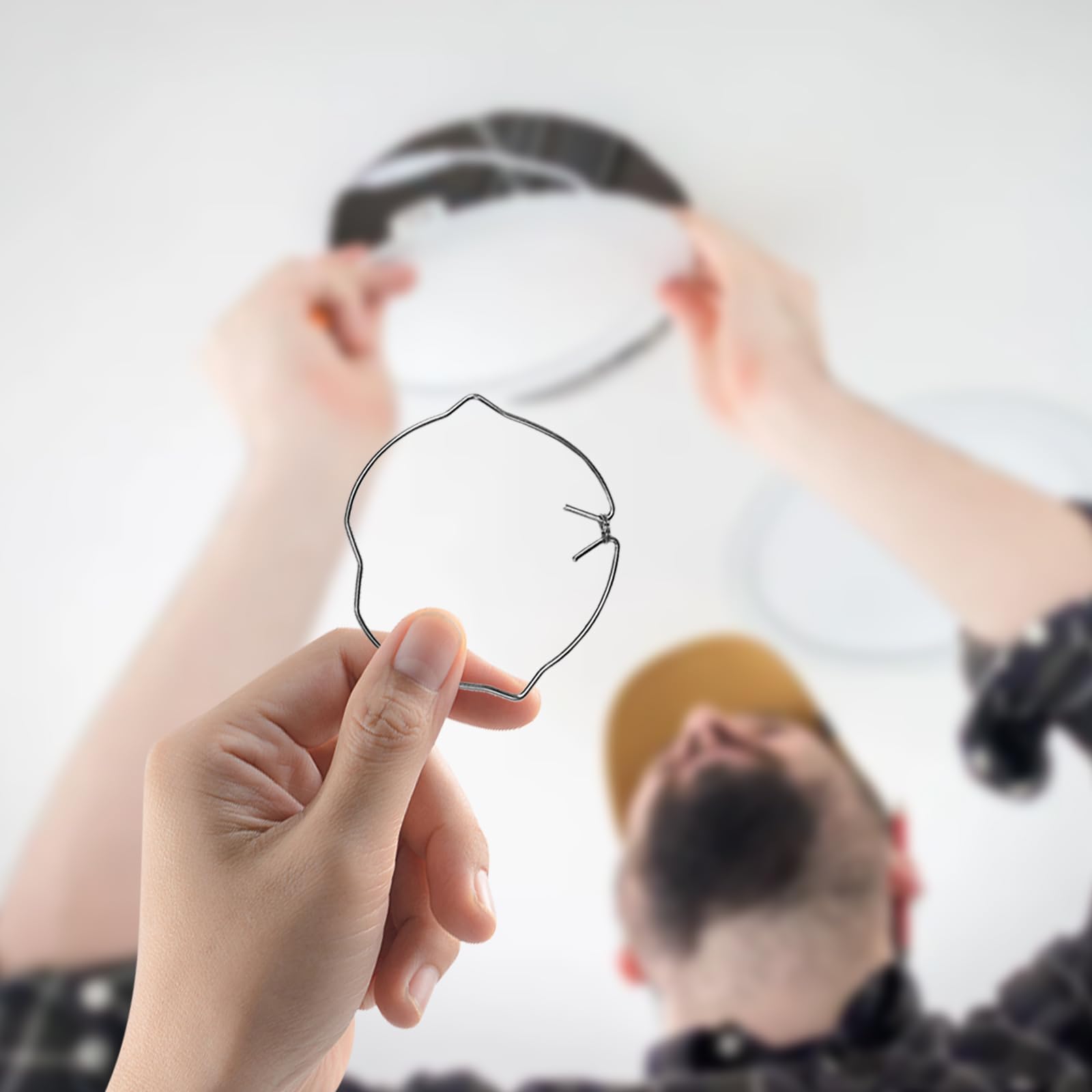 Kit 80 Anelli A Molla Per Fissaggio Lampade GU10/MR16 - Clip Di Sicurezza Per Faretti 51mm E 44mm - Foto 4