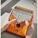 21 Keys Kalimba Thumb Piano Single Board Wood Mahogany Body Musical Instruments Finger Piano(C)