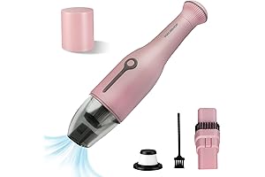 HAUSHOF Portable Cordless Car Vacuum: The Perfect Pink Partner for Car Cleaning Bliss