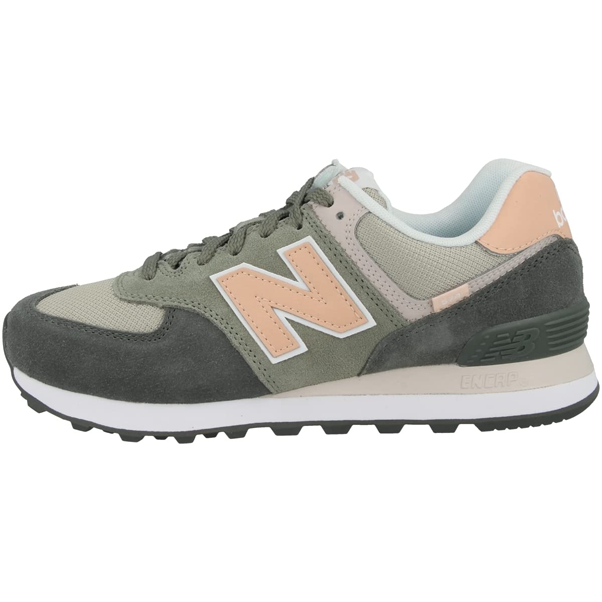 New Balance Women's 574 V2 Varsity Sneaker, Black Spruce/Si, 6.5
