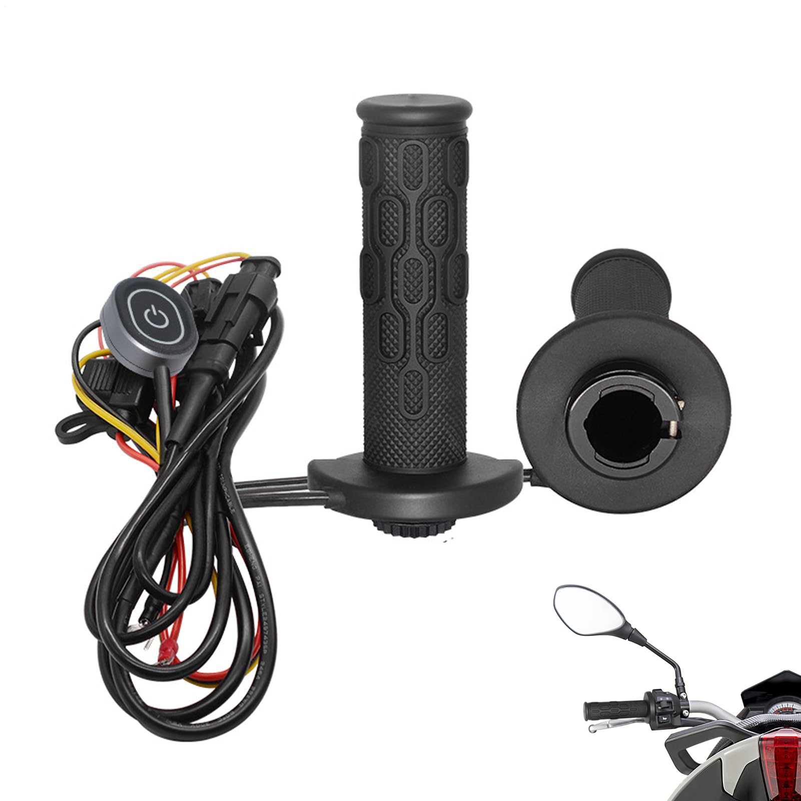 Manopole Moto Riscaldate Manubri Con Riscaldamento Rapido Invernale | Coprimanubrio Scaldamani Da Scooter Per Guida Invernale
