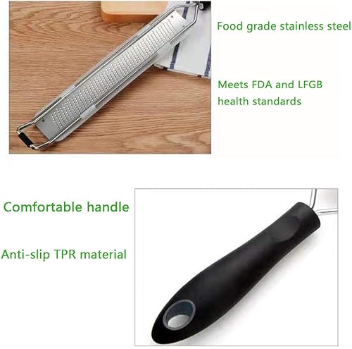 Miniatura 5 de Rallador de queso, jengibre/ajo, para queso parmesano, chocolate, nuez moscada, rallador de cocina y molinillo