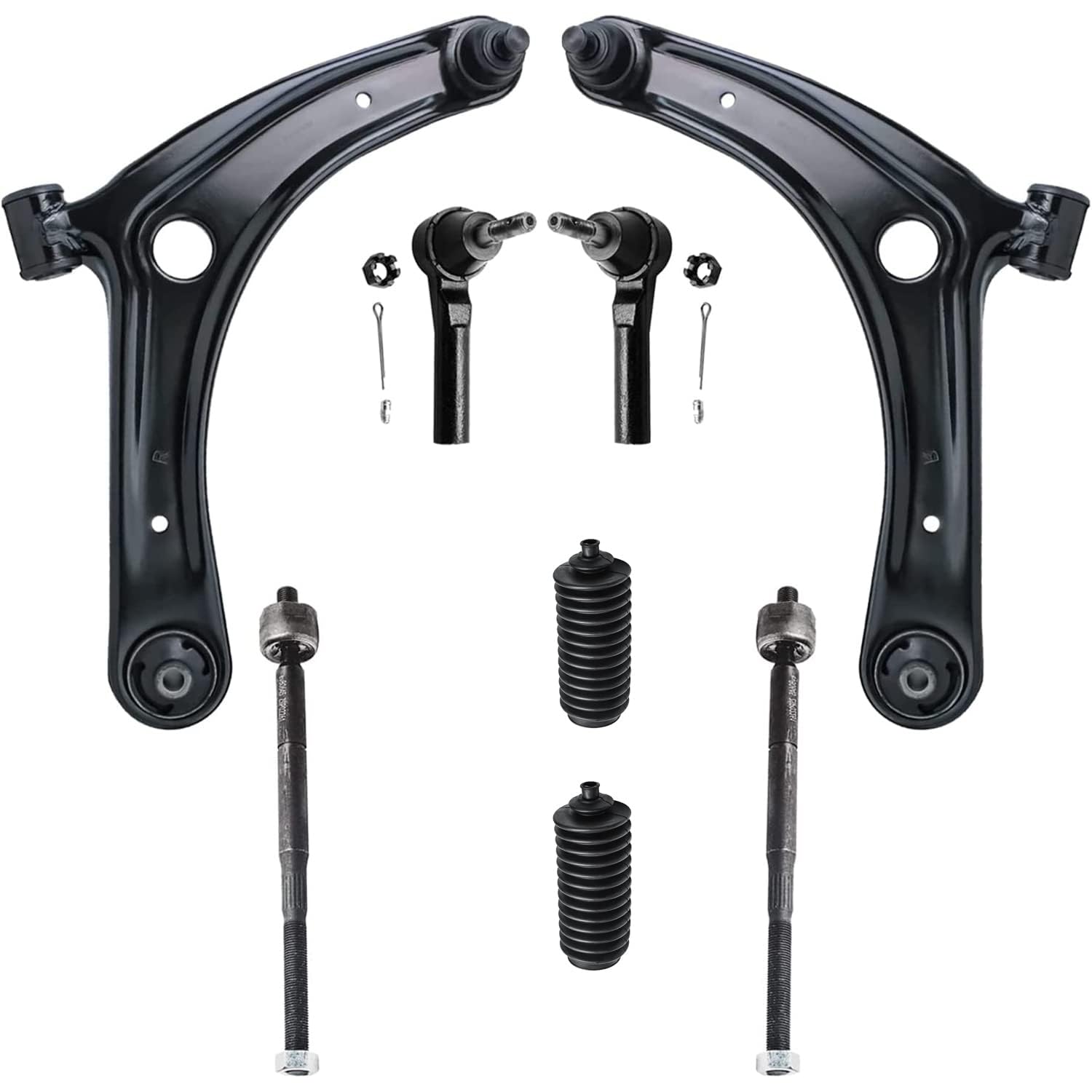 Detroit Axle - 8pc Front End Suspension Kit for Jeep 2007-2017 Compass