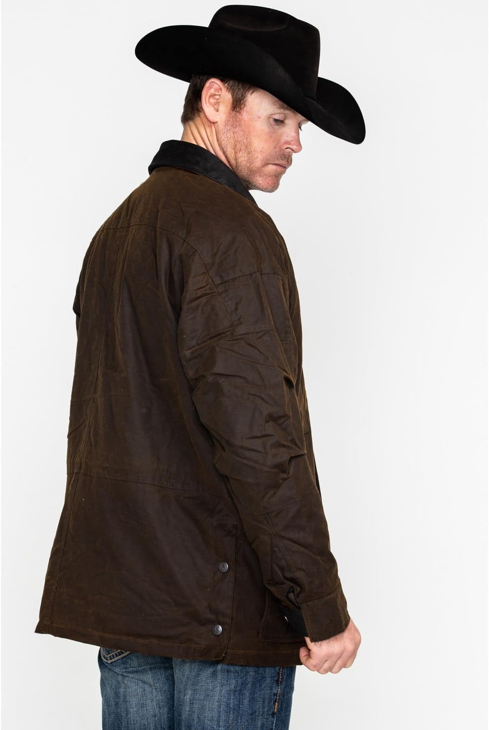 Outback Trading Company mens 2180 Deer Hunter Waterproof Breathable Cotton Oilskin Outdoor Jacket - Image 3