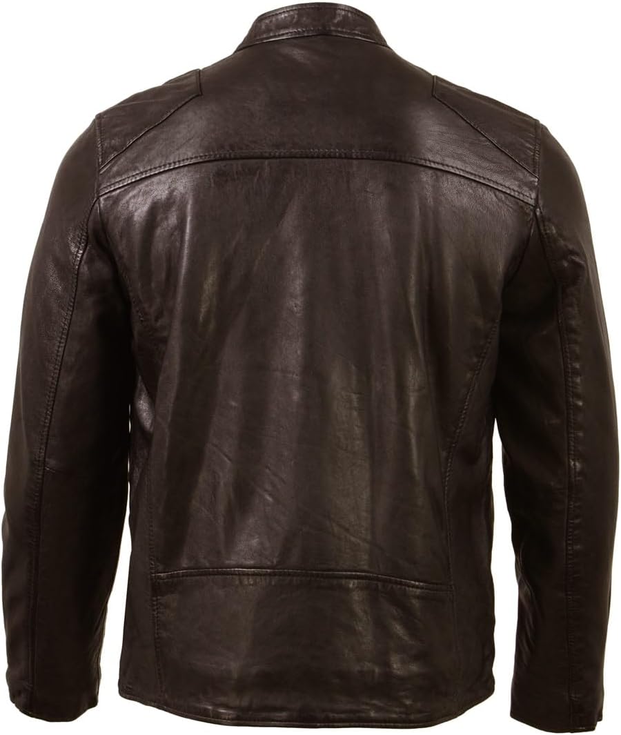 Milwaukee Leather Vintage SFM1803 Men's Brown Leather Moto Style Fashion Jacket - Image 2