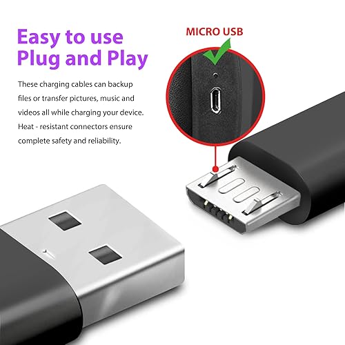 Miniatura 3 de Cable de carga de 10 pies compatible con Fujifilm INSTAX Share SP-2, SP-3, Mini Link, Polaroid Zip, HP Sprocket, Polaroid Mint, Kodak