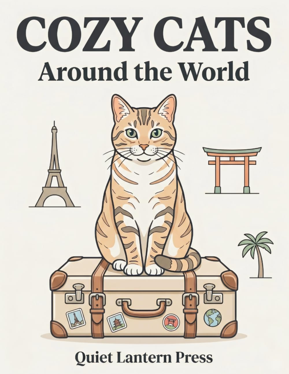Cozy Cats Around the World: A Relaxing Adult Coloring Book with Cute Cats, Travel Scenes, and Stress Relief Designs: 25 Cozy Travel Scenes Featuring ... Creative Escape (Whiskers Coloring Series)