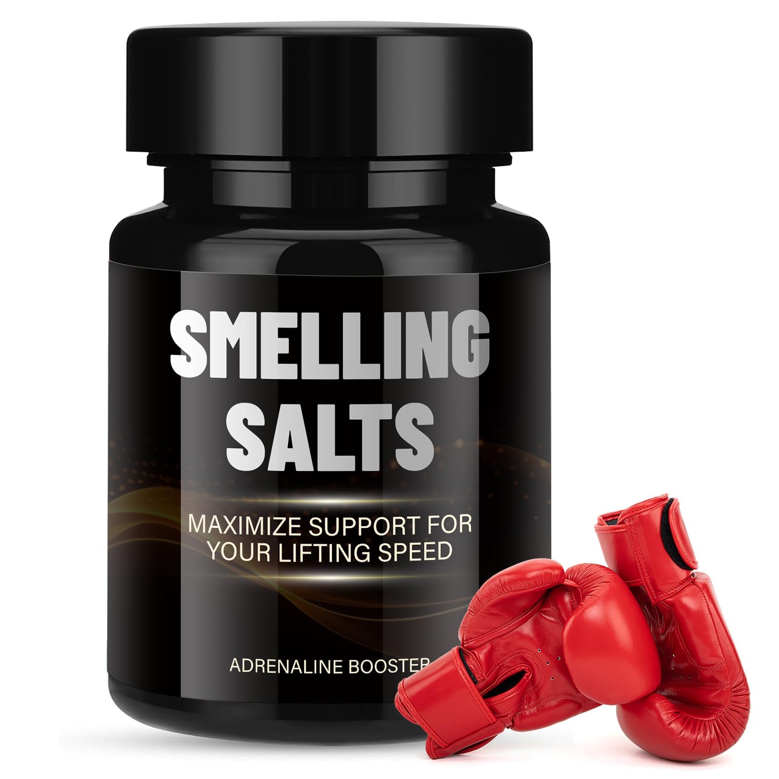 SEAJEA Compact Fitness Carry Salts, Pocket-Size Storage Container for Workout Essentials, Travel-Friendly Gym Accessory, 30g, Deep Black