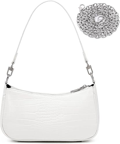 Bolso de hombro pequeño para mujer bolso de mano cruzado para mujer bolsos Y2k de los años 90 1a - Grande Blanco, A - Grande Beige, A - Grande