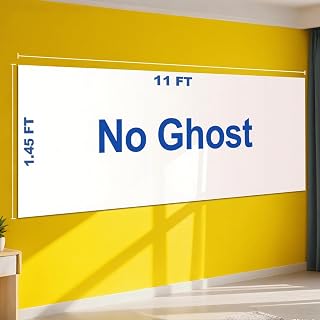 Nortix Whiteboard Wallpaper, Whiteboard Contact Paper, White Board Sticker, Stain-Proof, Super Sticky Peel and Stick Dry Erase Roll for School/Office/Home, 1.45x11ft (1)