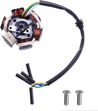 PRO BAT 6 Coil Pole Magneto Flywheel Stator for 50cc 70cc 90cc 110cc 125cc 150cc Pit Pro Trail Dirt Bike Quad ATV Go Kart Dune Buggy Thumpstar