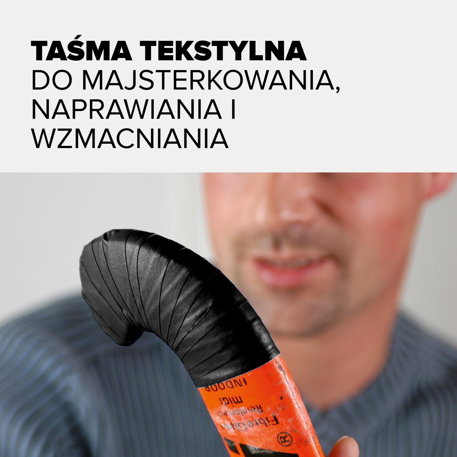 Tesa extra Power Perfect tkaninowa taśma klejąca do majsterkowania – samoprzylepna taśma wzmacniana tkaniną – szeroka gama zastosowań – 2,75 m x 38 mm, czarna