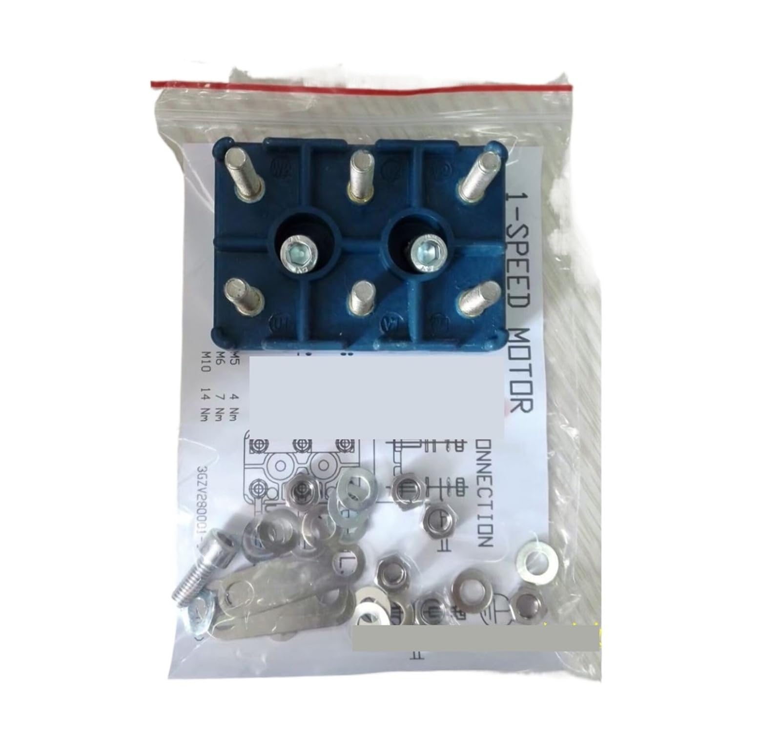 Bornier de moteur électrique, bornier M3BP100LD4 3kW, espacement des trous 25 Mm, longueur 63 Mm, largeur 40 Mm