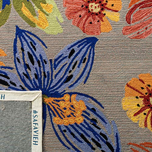Tapete SAFAVIEH 3'6" x 5'6" Gris y Naranja miniatura 6