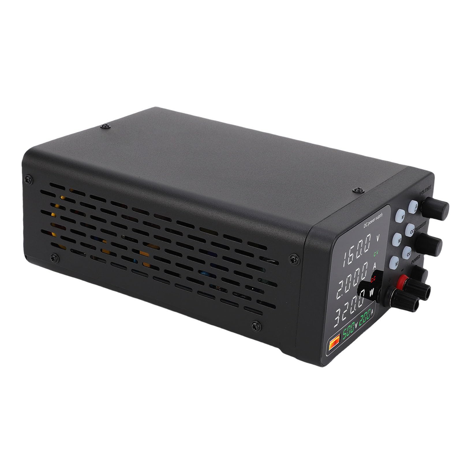 Eujgoov Zasilacz DC Regulowany 0-30V 0-10A z regulacją enkoderową i Szybkim ładowaniem USB, Przycisk Włączania/wyłączania Wyjścia do Ciągłej pracy. (Wtyczka UE 230 V)