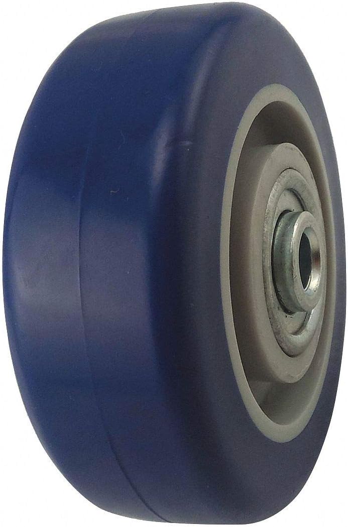 31/2" Caster Wheel, 250 lb. Load Rating, Wheel Width 11/4", Fits Axle Dia. 3/8