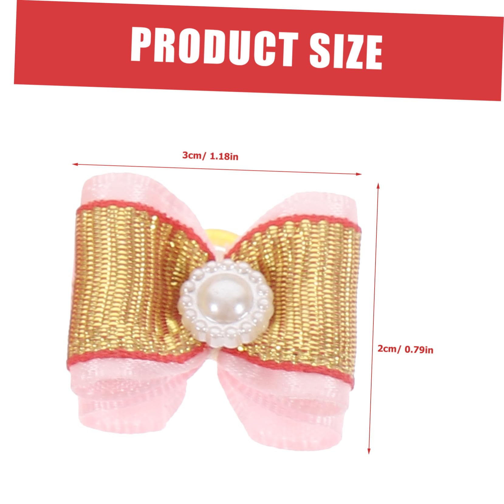 Toddmomy 10Pcs Pet Hair Accessories Double Bowknot Hairpins for Dogs and Cats Adorable Hair Ropes Random Colors for Everyday Wear and Special Occasions