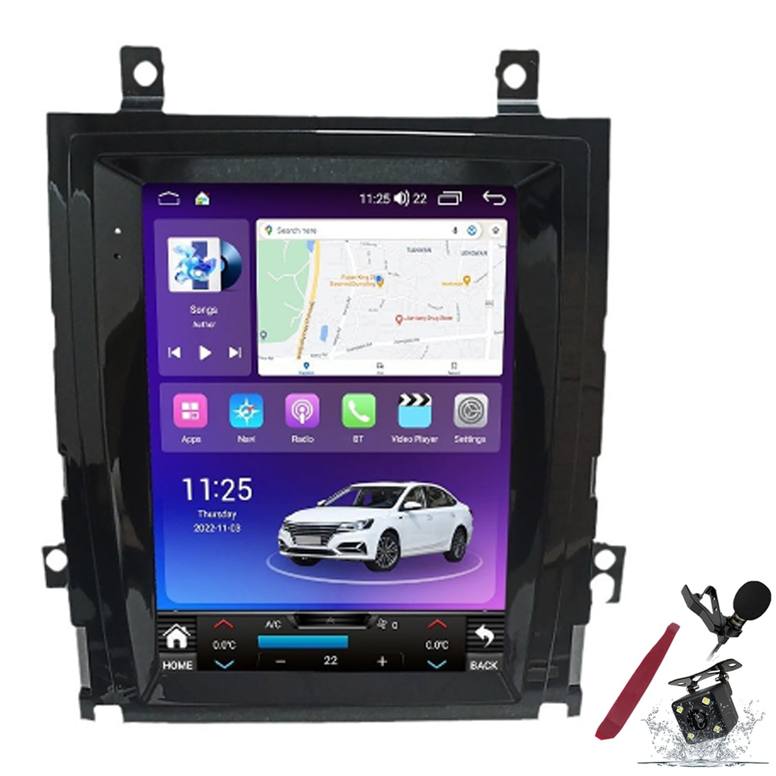 Android 15 Car Radio dla C-adillac Escalade GMT900 SLS (2007-2012) Wymiana Stereo Head Unit 9,7" QLED Touchscreen z odtwarzaczem multimedialnym Carplay GPS Navigation,M700s