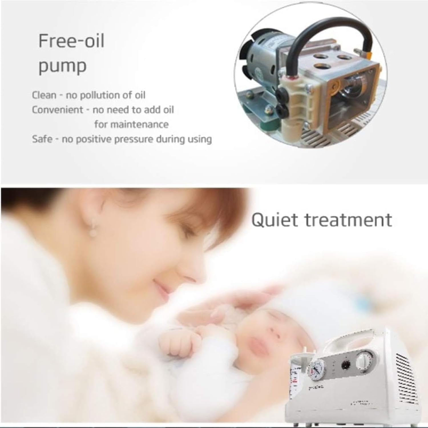 Máquina de succión eléctrica portátil para eliminar moco y flema, aspirador de esputo doméstico con mangueras desechables para adultos y niños