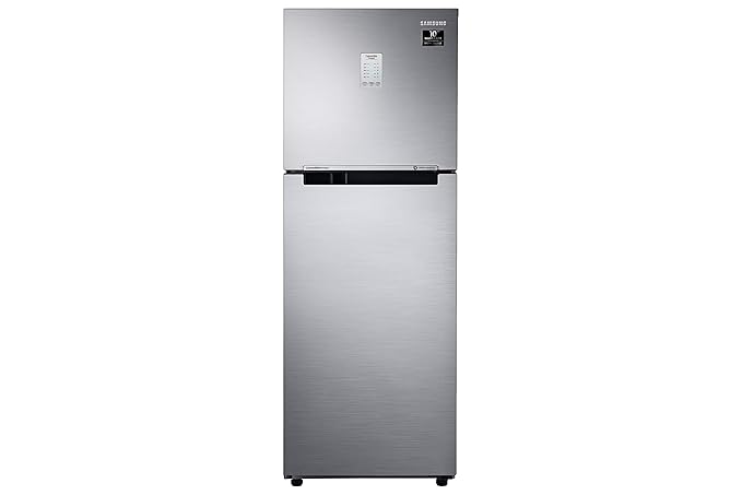 Samsung 253 L 3 Star Inverter Frost-Free Double Door Refrigerator (RT28T3783SL/HL, Silver)