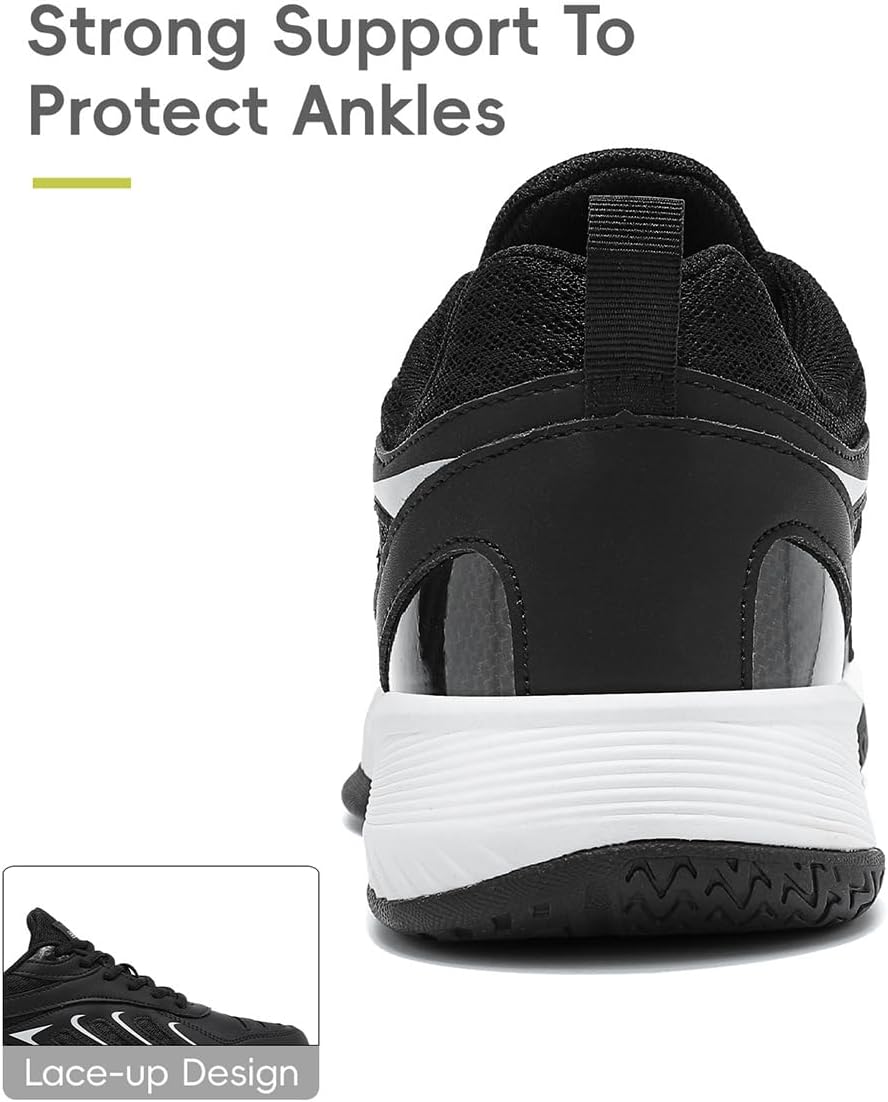 Pickleball Shoes Men Tennis Shoes Extra Wide Non Slip Lightweight Breathable Sneakers All Court Athletic Racquet Sport Shoes - Image 6