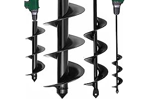 TCBWFY Garden Auger Drill Bit for Planting, 2-Pack Drill Bit