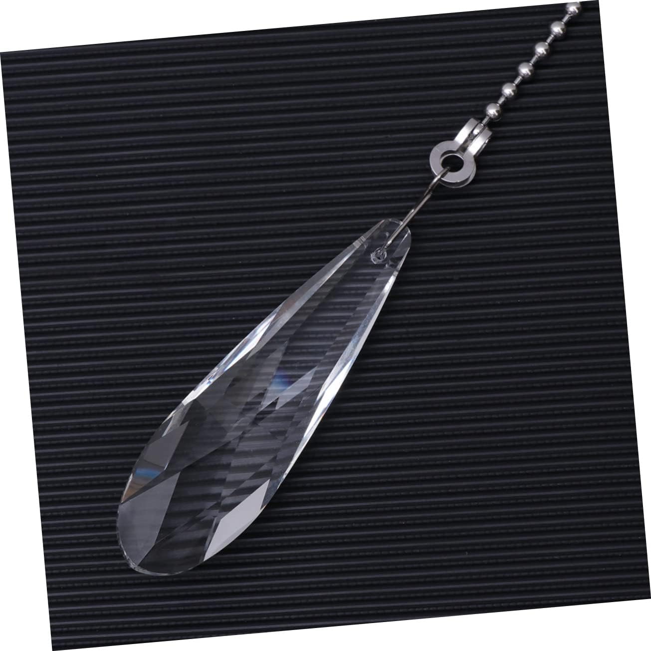 Gadpiparty 6pcs Crystal Pull Chain for Ceiling Fan and Light Beaded Pendant Connector Easy Manual for Home Decor and Lighting Control