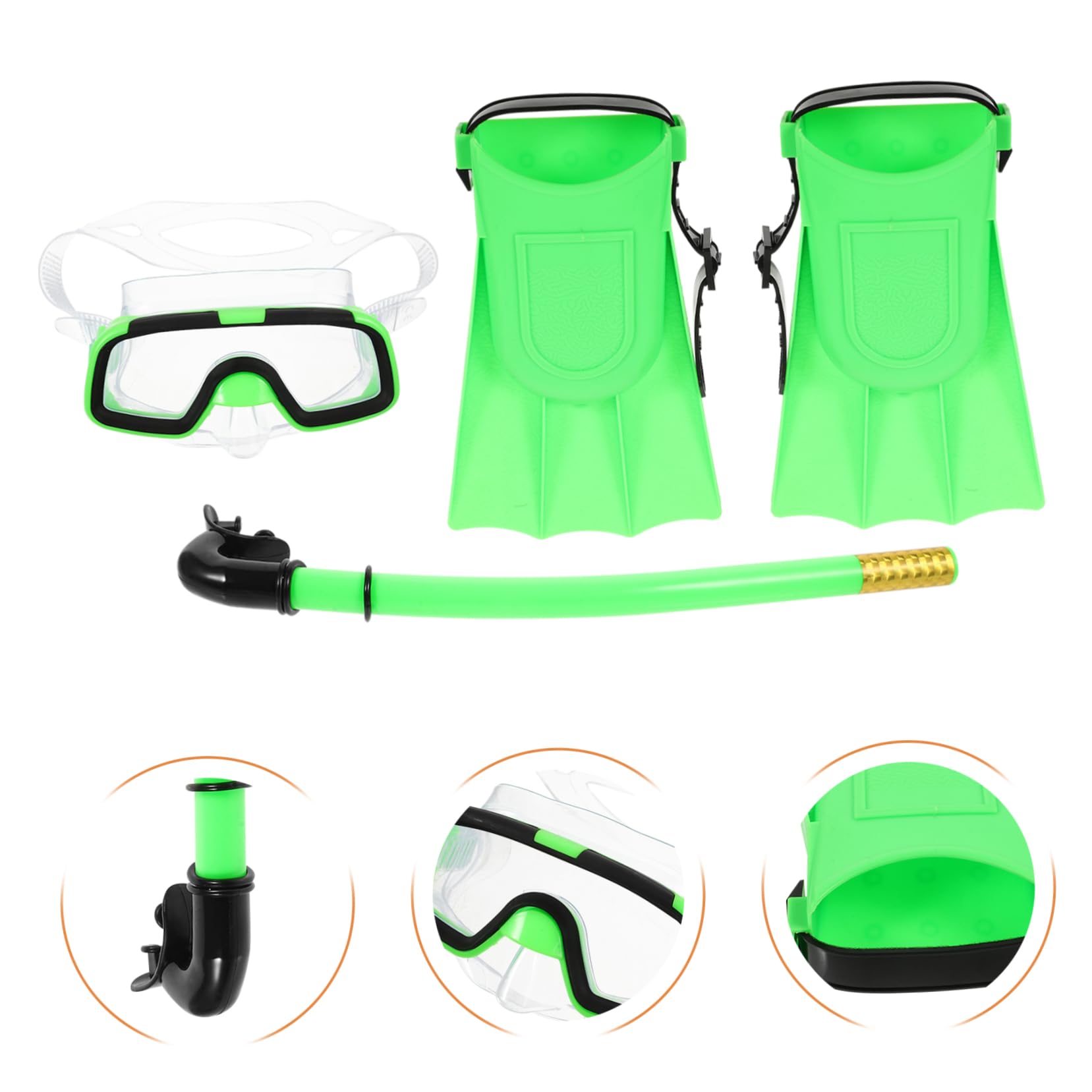 GOOHOCHY Child Snorkeling Gear Set Diving Mask Goggles Lightweight Portable Divers