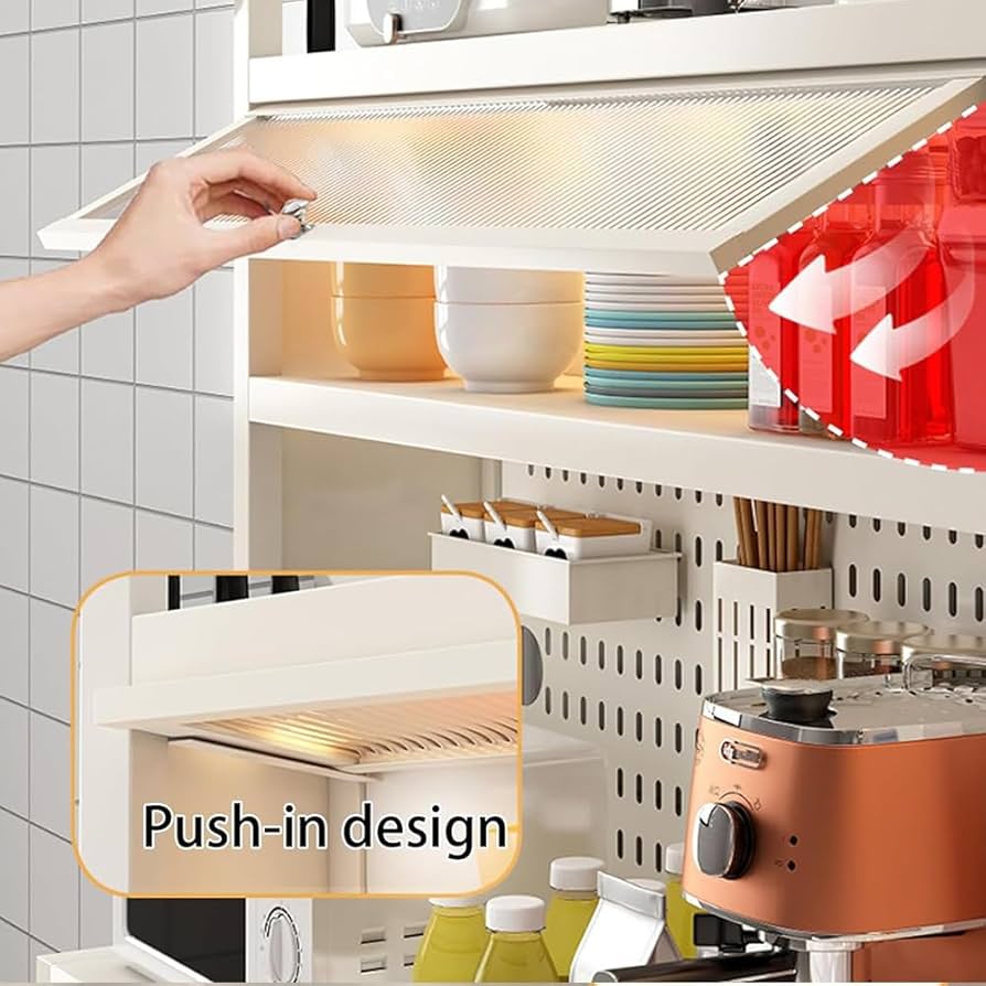 Amazon｜キッチンパントリー収納キャビネット、5段キッチン