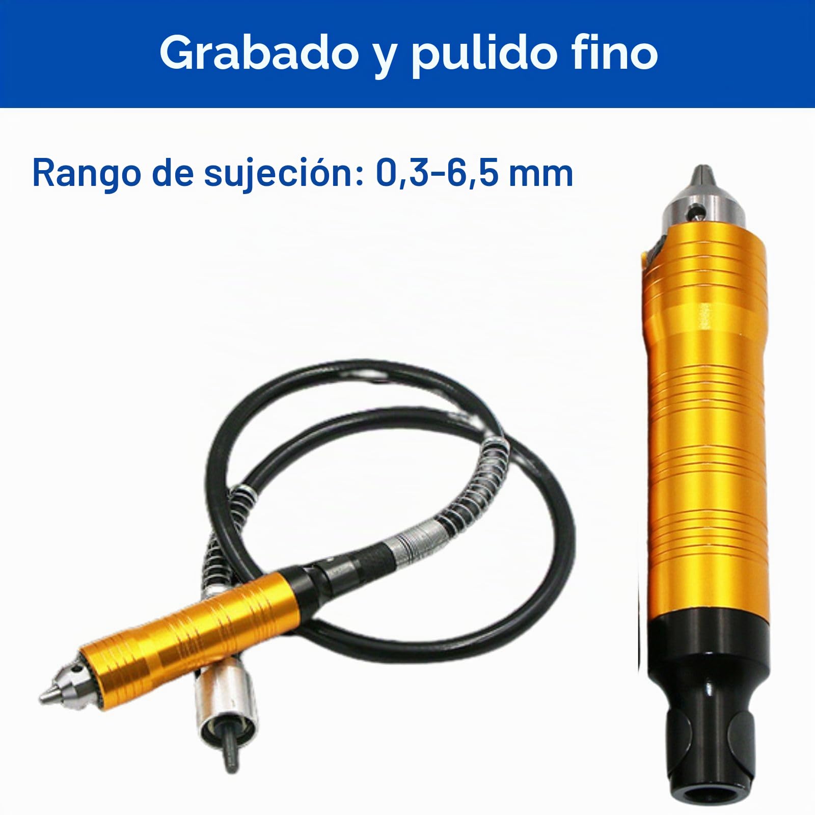 Jadeshay Eje Flexible,10000 RPM 0,3‑6,5 mm Flexible Cable de Extensión para Taladro Extension con 2 Llaves Accesorios de Taladro Amoladora para Eléctricas Herramientas Rotativas