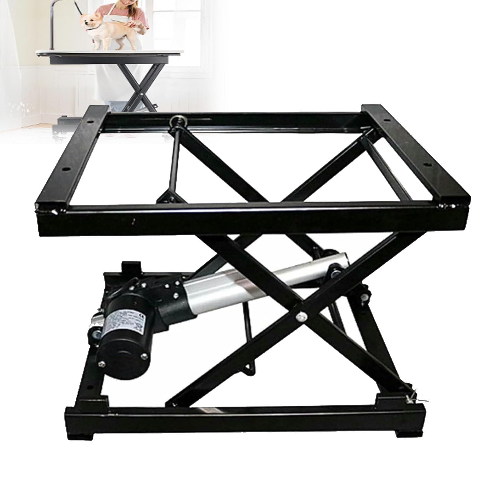 Tavolo elevatore elettrico a forbice regolabile in altezza per sala da pranzo con piattaforma di sollevamento elettrica telecomandata accessorio per la casa con cavo, perfetto per risparmiare spazio e