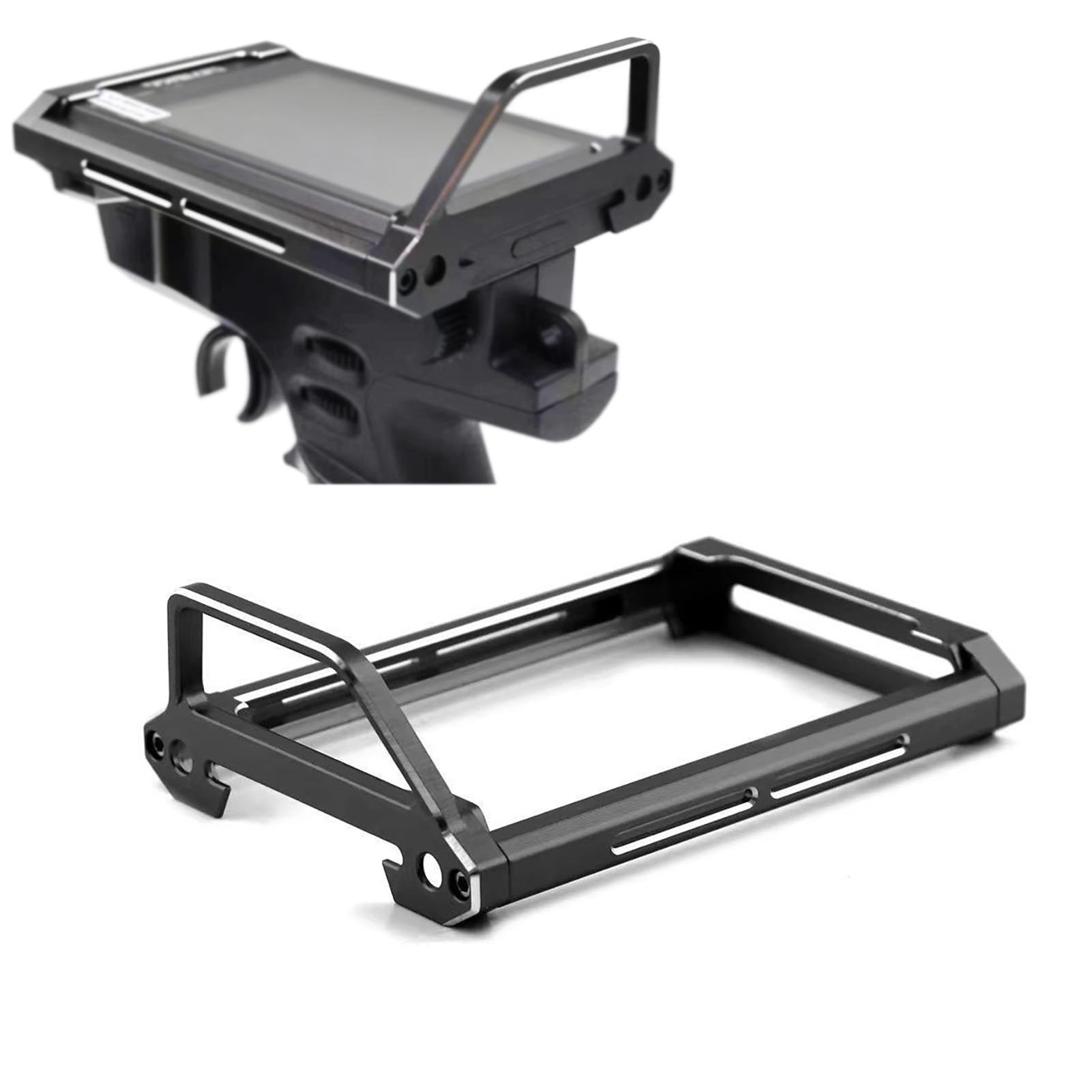 Marco protector compatible con Flysky Noble NB4 RC transmisor de coche, accesorios de receptor de radio remoto, soporte de metal, soporte de carcasa, piezas de actualización