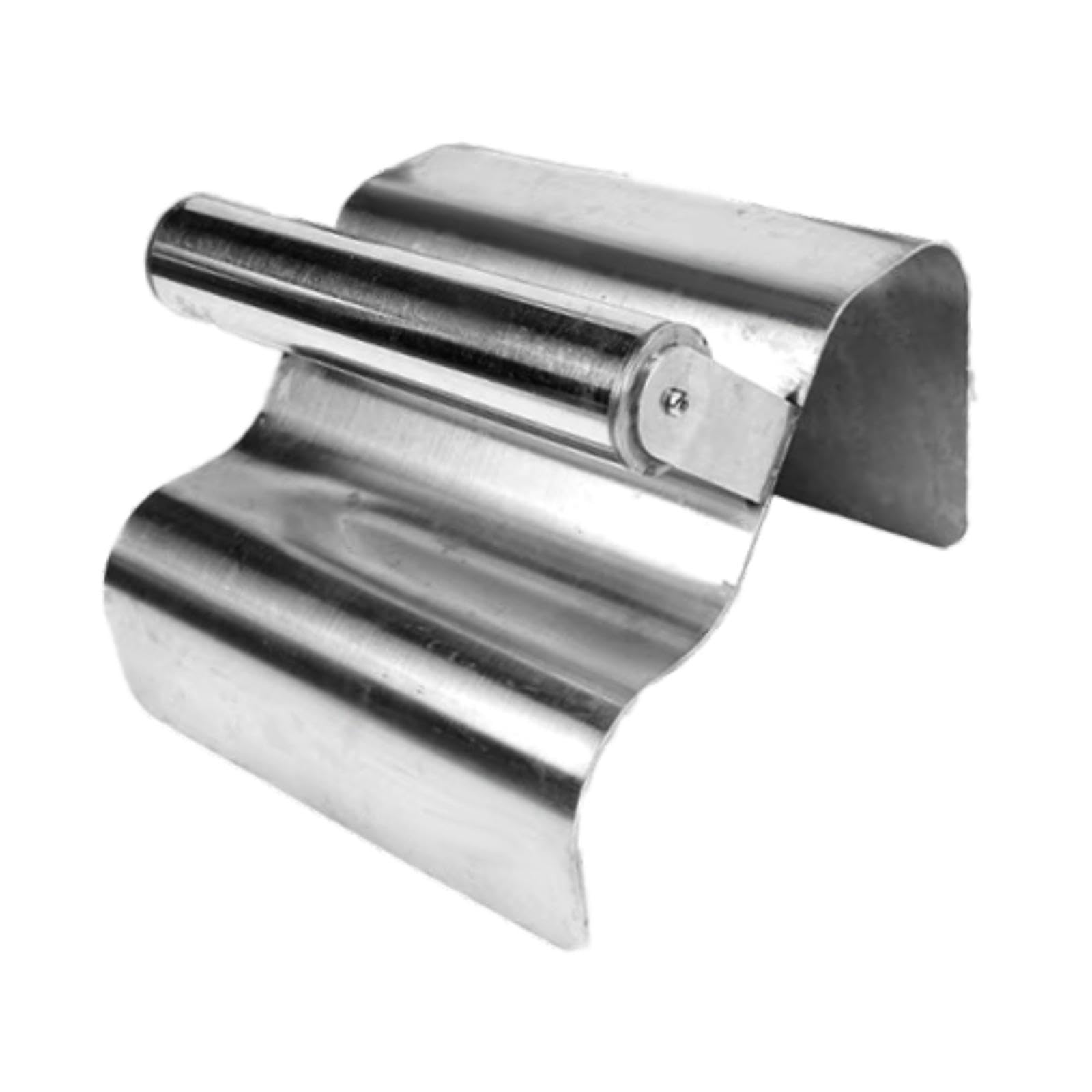 Bothyi Landscape Curbing Trowel Concrete Shaping Tool Stainless Steel with Handle DIY Masonry Cement Multipurpose Concrete Curb Tool, Style C