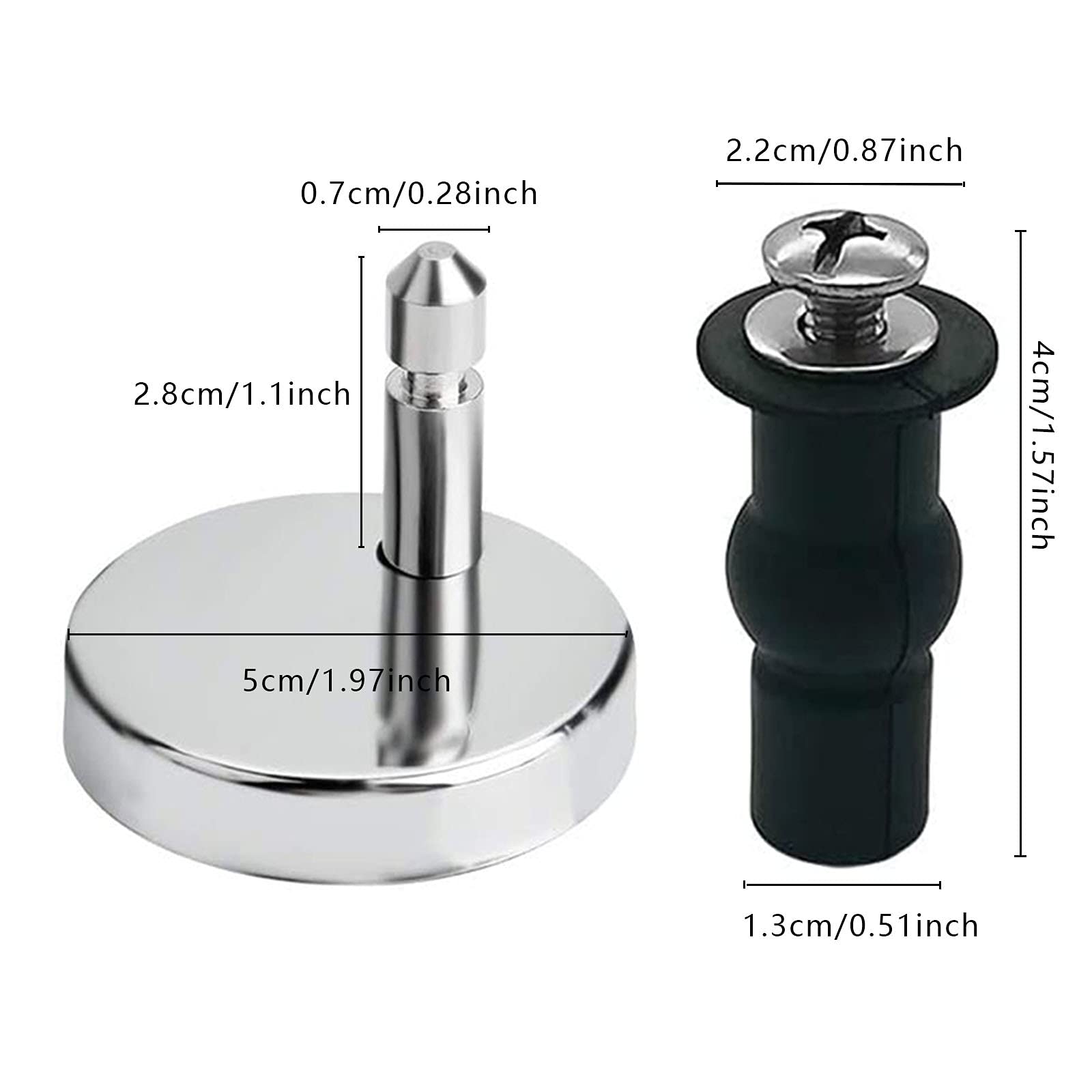 Reparatieset Voor Toiletbril, Inclusief Vervangende Scharnierbouten En Bevestigingsset Toiletfittingen