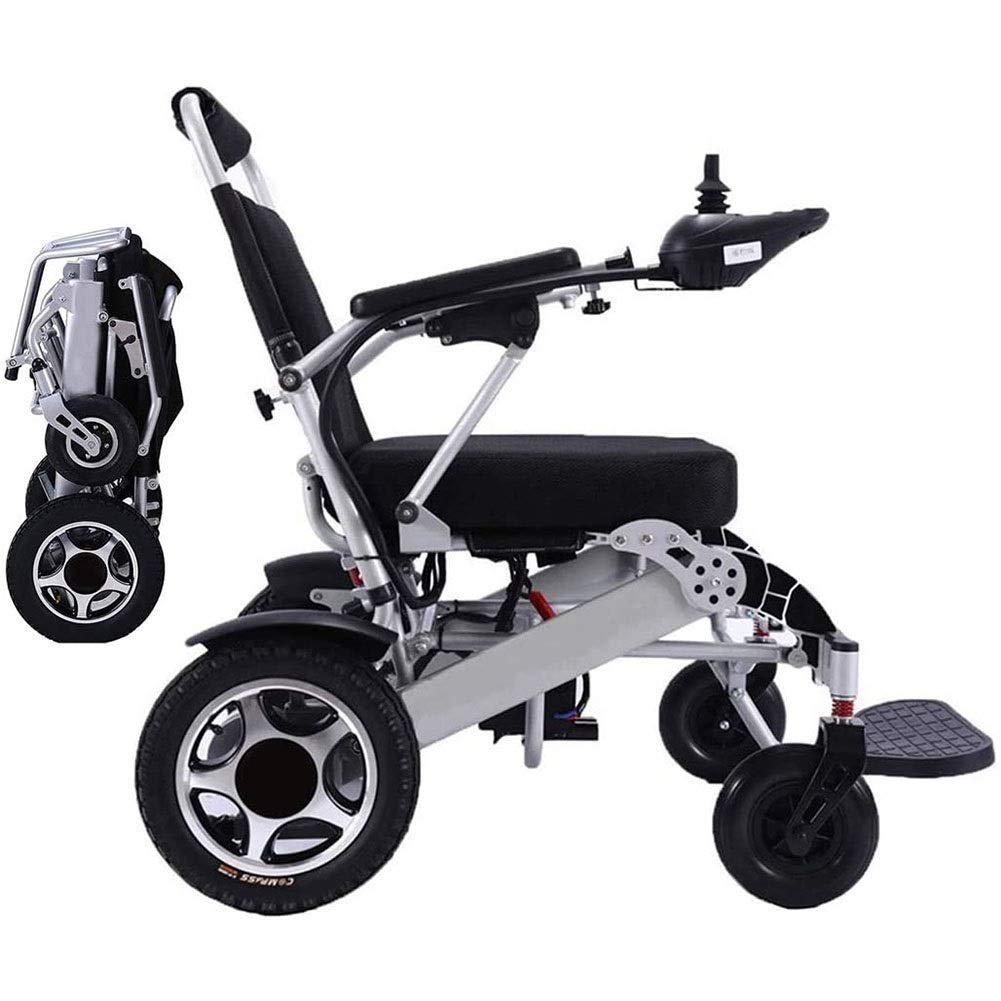 Buy UWY Lightweight Folding Electric Wheelchair, Dual 500W Motors, All Terrain, Dual Battery
