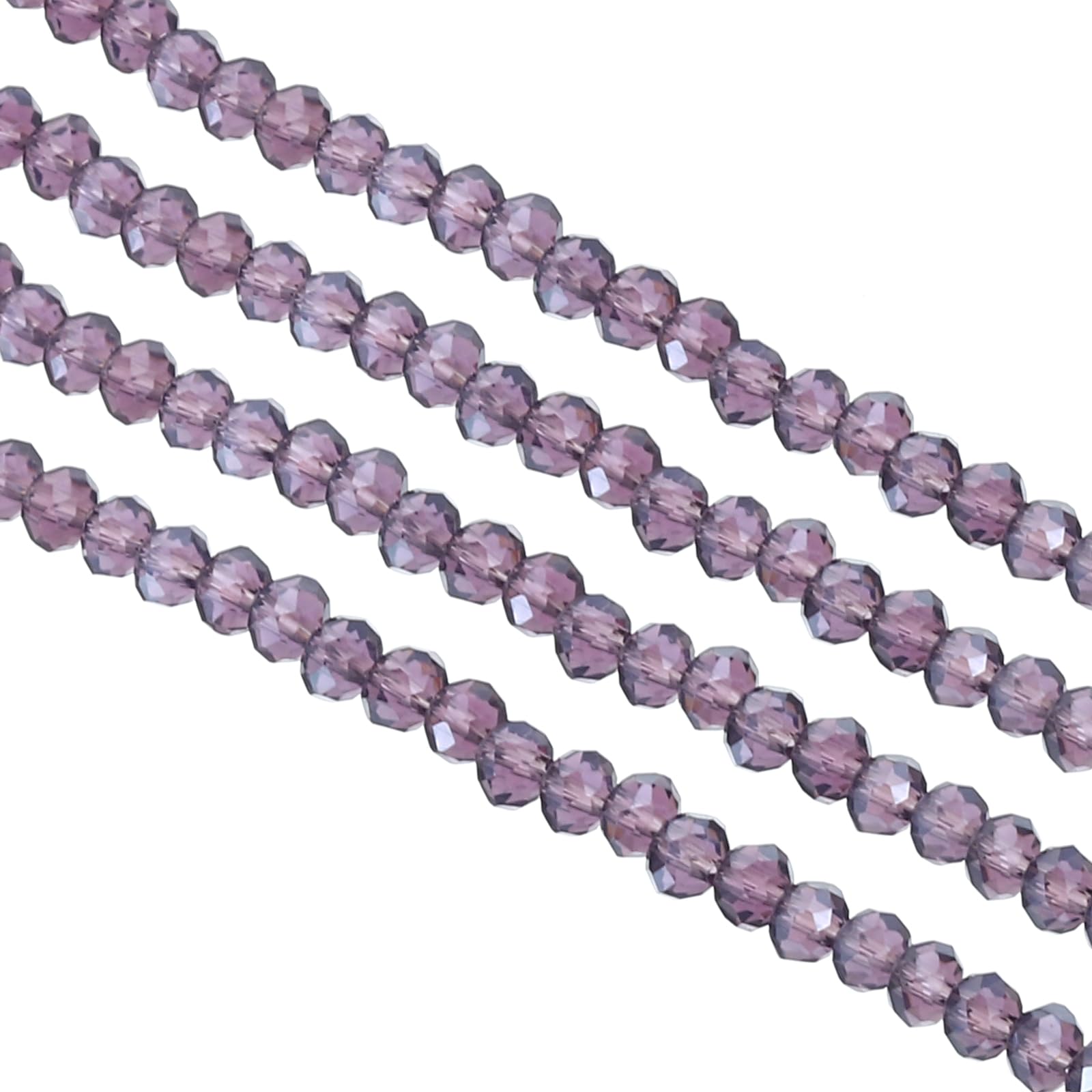 PATIKIL 6 mm Briolette Rondelle Glass Beads