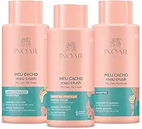 Inoar, Meu Cacho Meu Crush Kit para Hidratação, Definição e Nutrição dos Cachos – 3x500ml