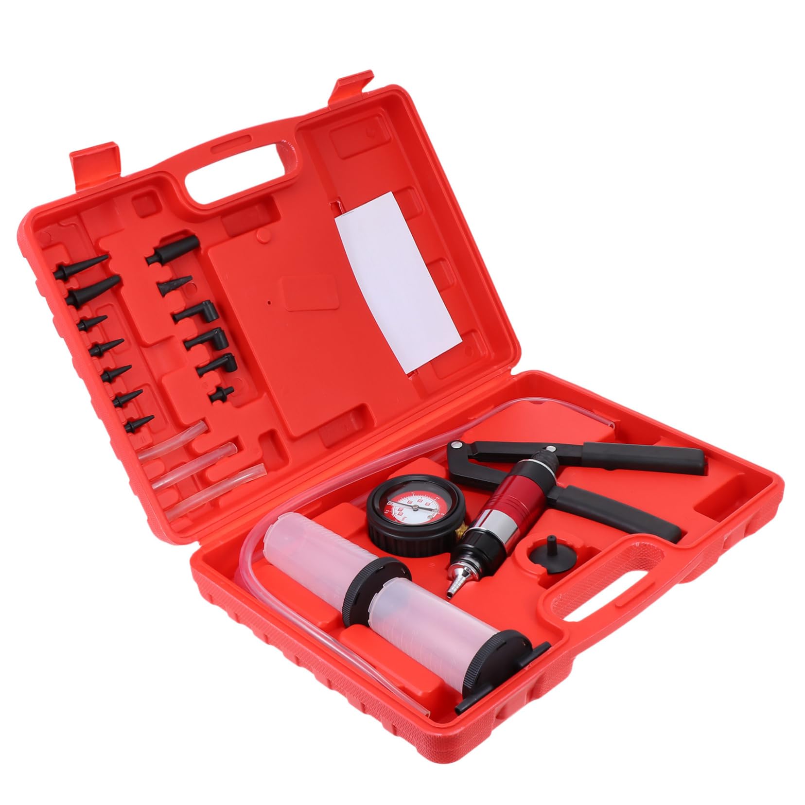 ABOOFAN 1Set Hand Held Brake Fluid Bleeder Tool Kit Pressure Pump for Clutch Fluid Durable Automotive Supplies with Gauge for Easy Pressure Reading