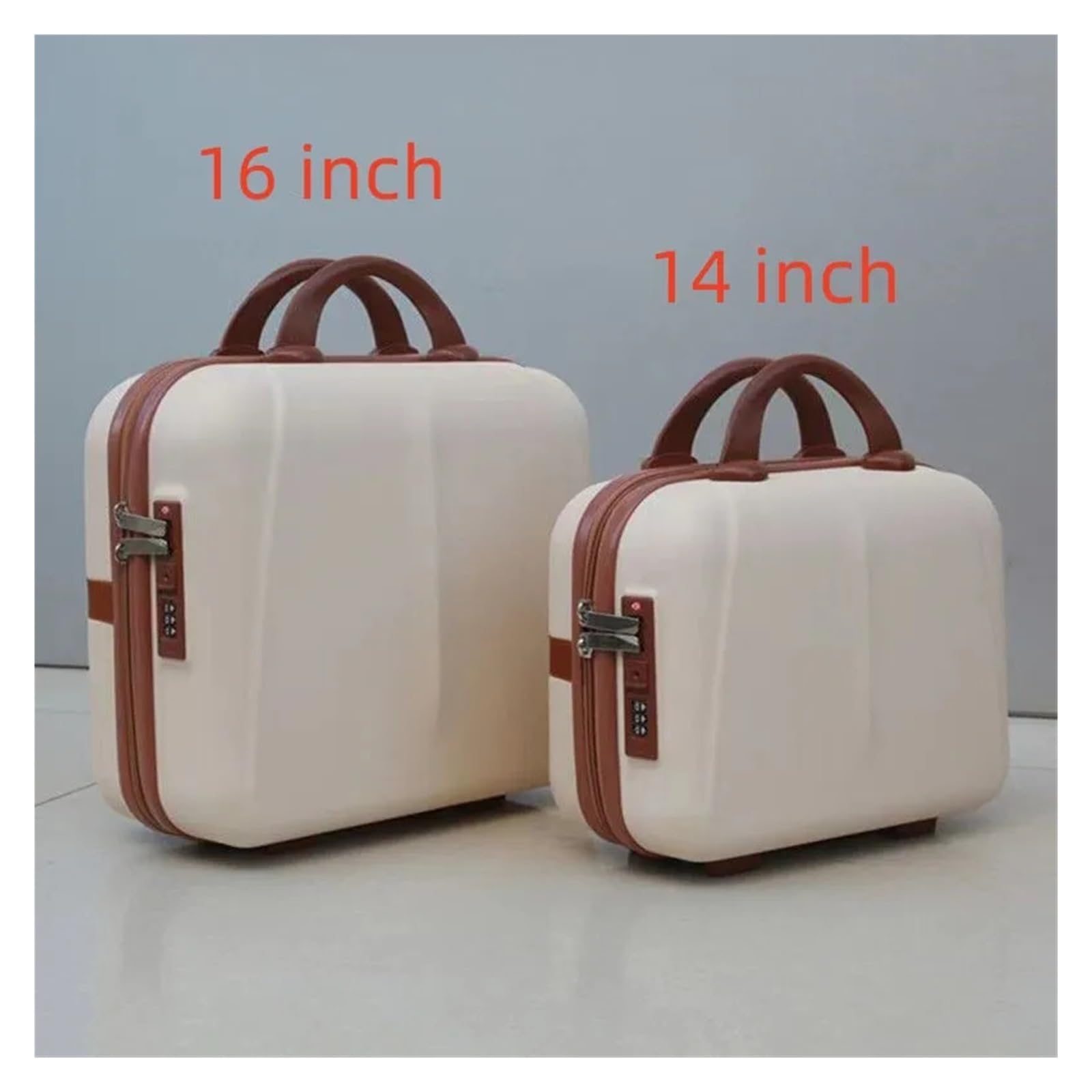 Bolsa Maquillaje Mini Equipaje portátil de Viaje de Carcasa Dura, Almacenamiento de artículos de tocador, Bolsa de cosméticos, Bloqueo de contraseña for Proteger cosméticos