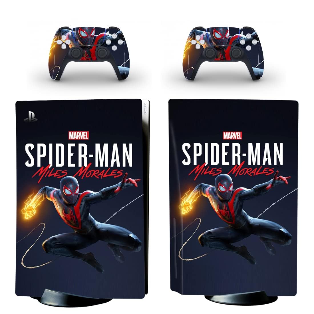Khushi Decor Fire Spider Man UV 3M Vinyl Sticker Decals for Playstation 5 Disk Version Console and Two Dual Sense 5 Sticker Skins Black PS5 Skin Console and Controller Design [Video Game] (B0CSPTD2BP) Amazon Price History, Amazon Price Tracker