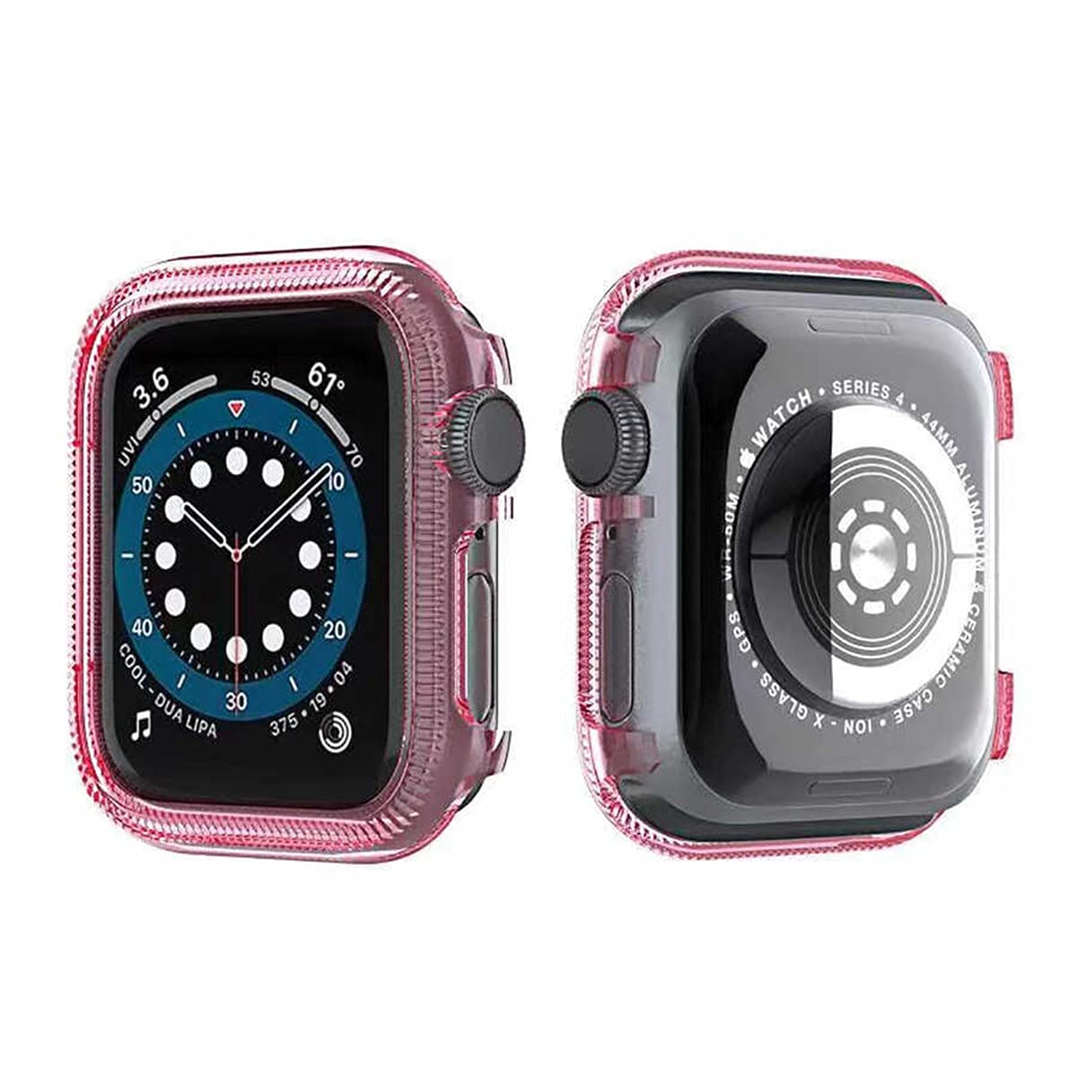Zore Apple ile uyumlu Watch 38mm Watch Gard 03 Kasa Koruyucu Pembe